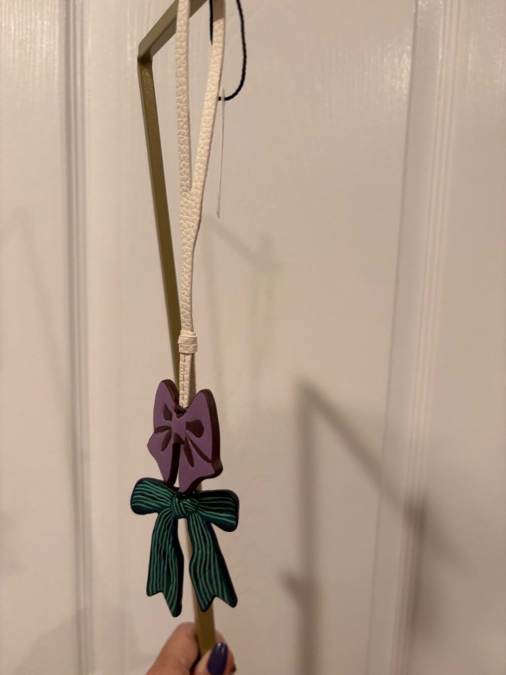 Vera Bradley Leather Bag Charm Bow